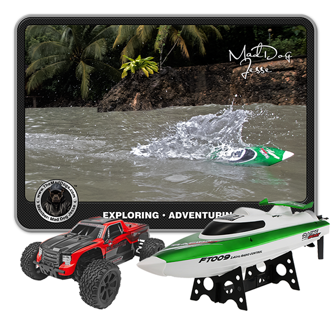 RC truck, car, 4x4 and RC Speed boat